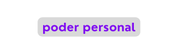 poder personal